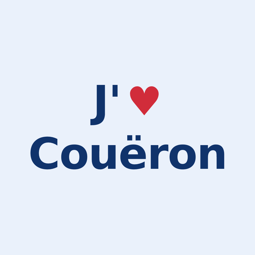 Sticker personnalisé Couëron — design J'aime Couëron