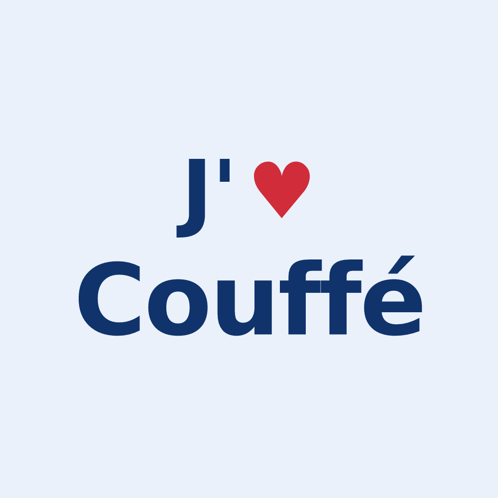 Sticker personnalisé Couffé — design J'aime Couffé