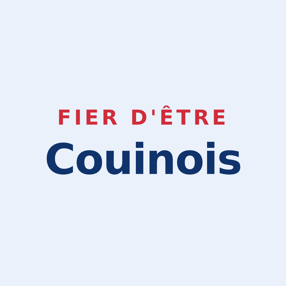 Sticker « Fier d'être Couinois » — design pour Couin