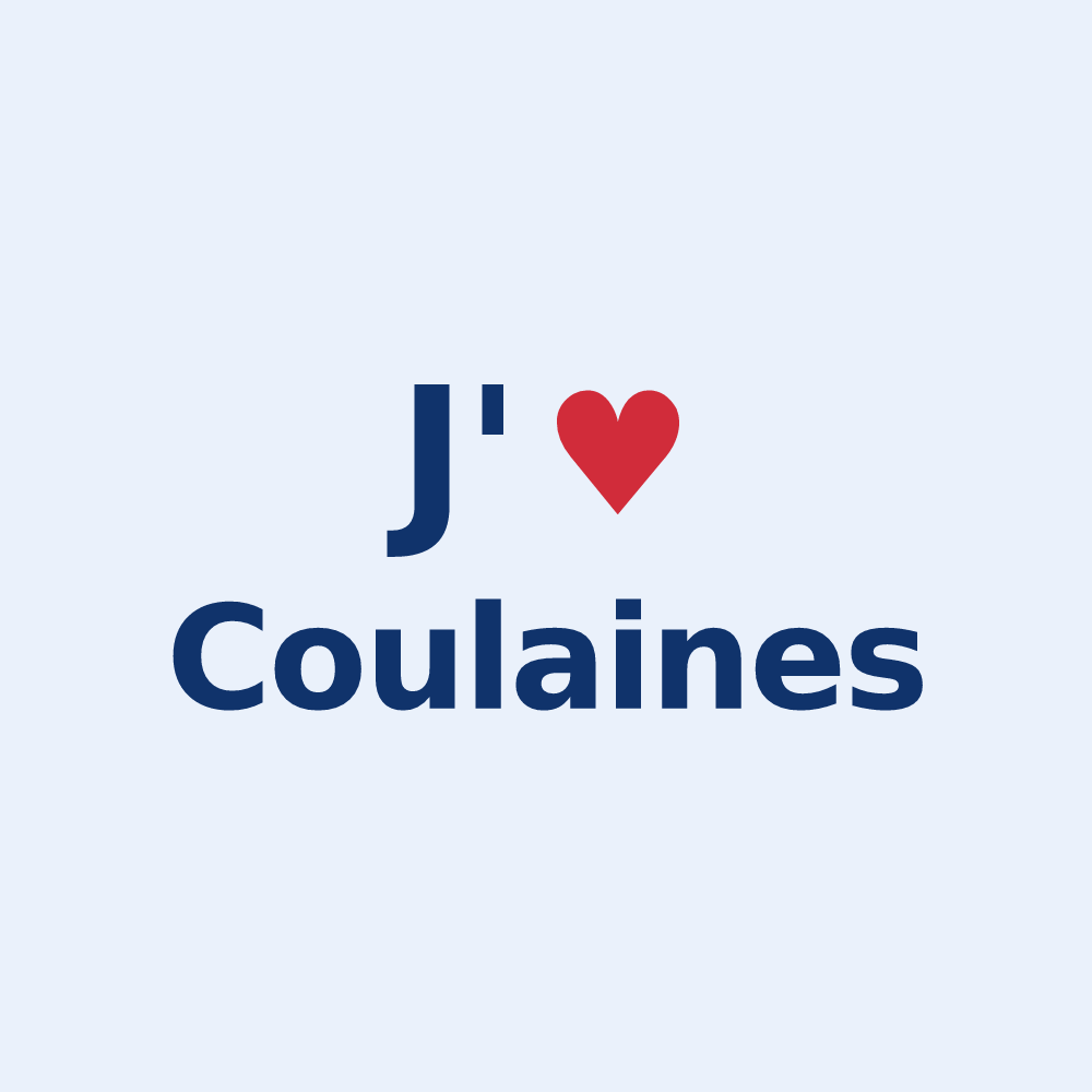 Sticker personnalisé Coulaines — design J'aime Coulaines