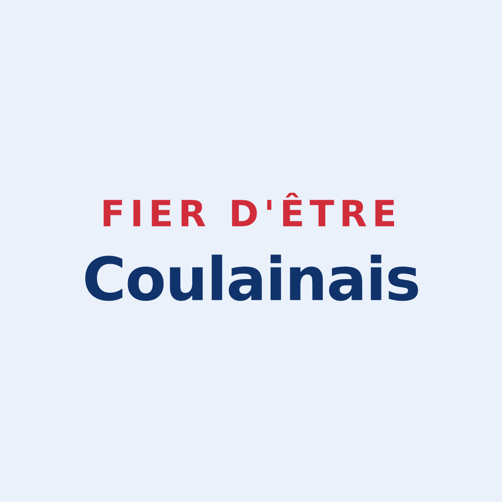 Sticker « Fier d'être Coulainais » — design pour Coulaines