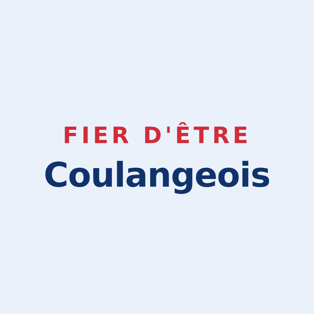 Sticker « Fier d'être Coulangeois » — design pour Coulanges