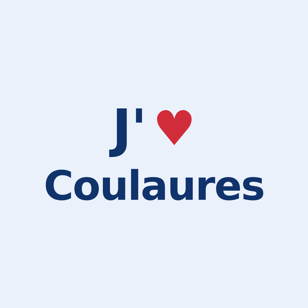 Sticker personnalisé Coulaures — design J'aime Coulaures