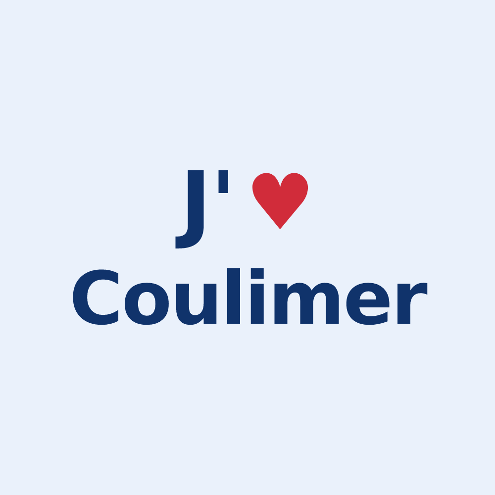 Sticker personnalisé Coulimer — design J'aime Coulimer