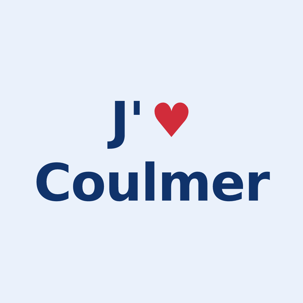 Sticker personnalisé Coulmer — design J'aime Coulmer