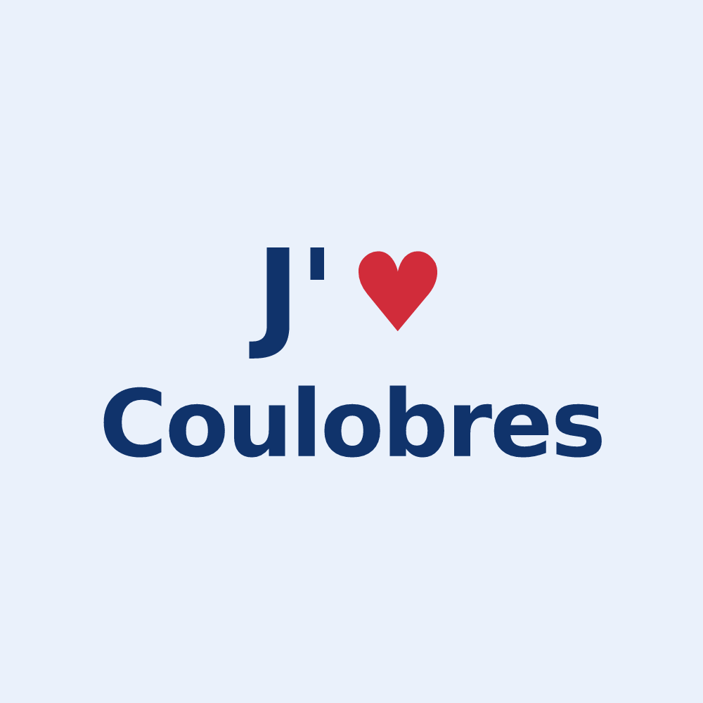 Sticker personnalisé Coulobres — design J'aime Coulobres