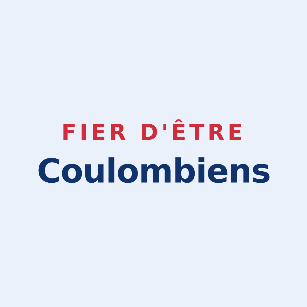 Sticker « Fier d'être Coulombiens » — design pour Coulomby