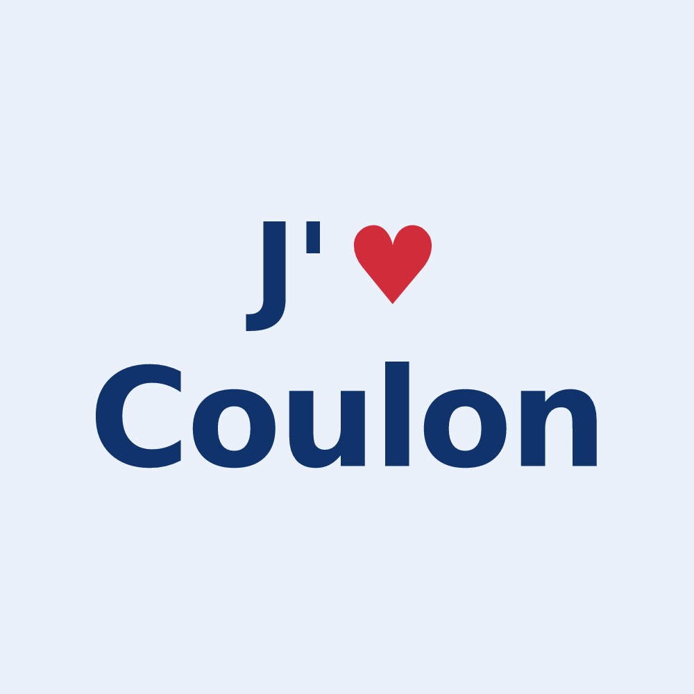Sticker personnalisé Coulon — design J'aime Coulon