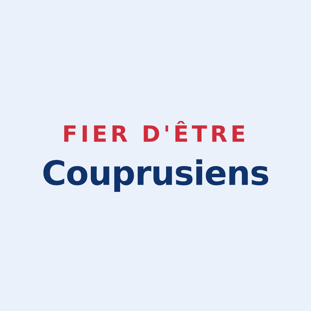 Sticker « Fier d'être Couprusiens » — design pour Coupru