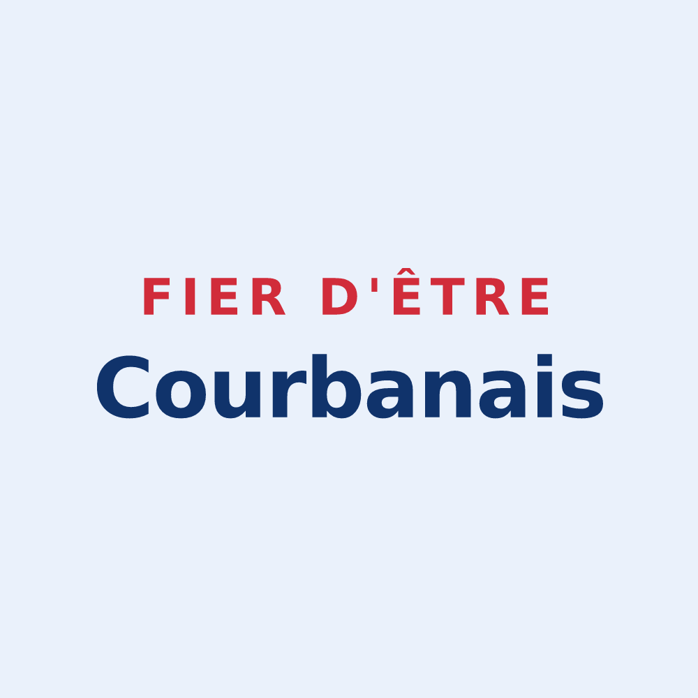 Sticker « Fier d'être Courbanais » — design pour Courban