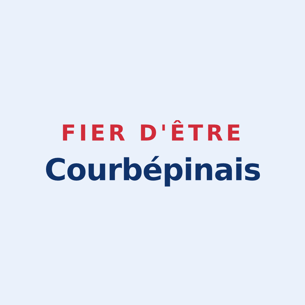 Sticker « Fier d'être Courbépinais » — design pour Courbépine