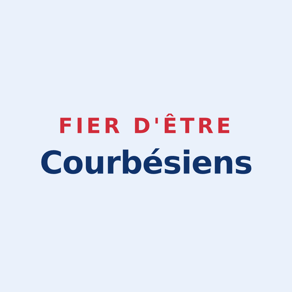 Sticker « Fier d'être Courbésiens » — design pour Courbes