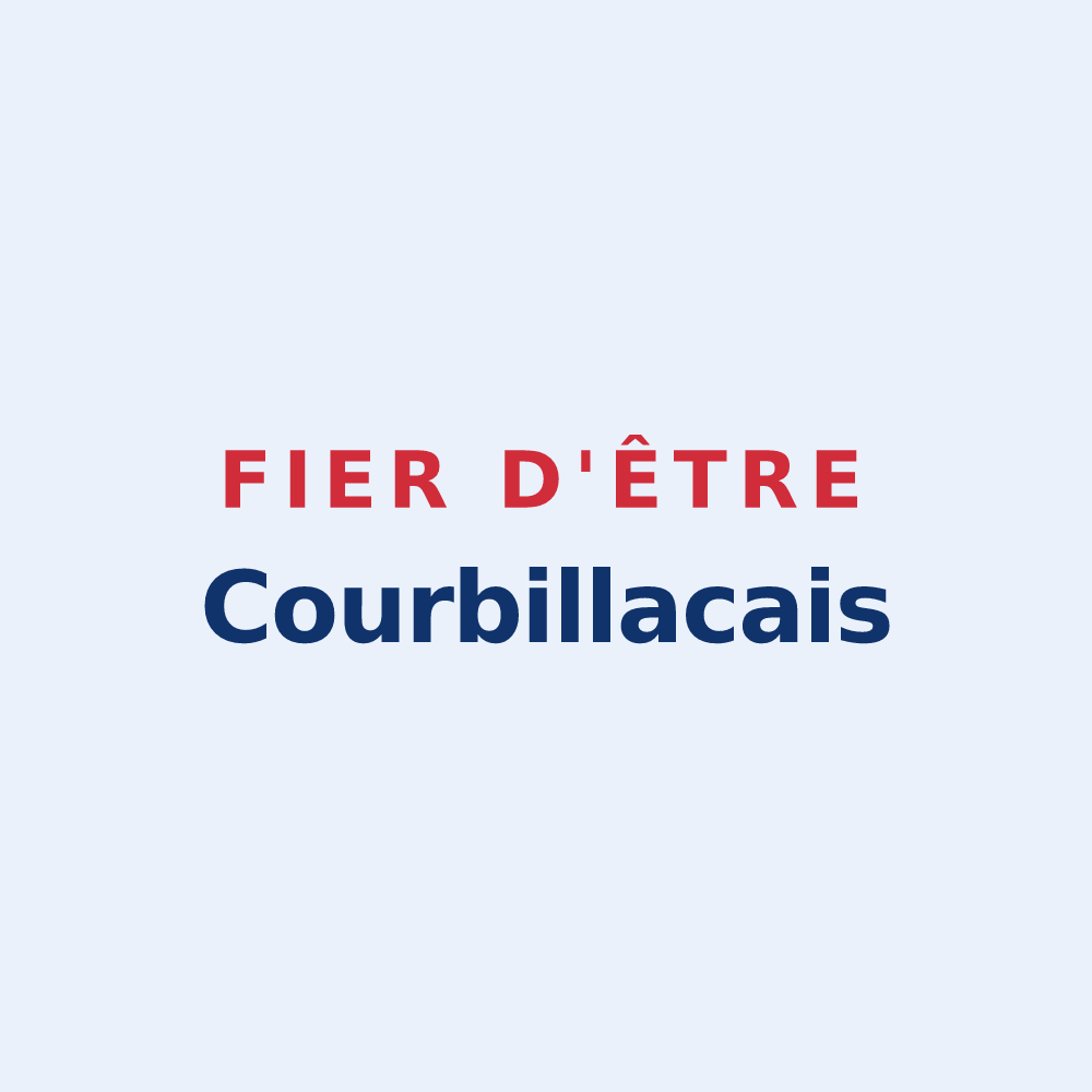 Sticker « Fier d'être Courbillacais » — design pour Courbillac