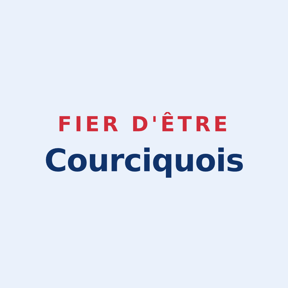 Sticker « Fier d'être Courciquois » — design pour Courçay