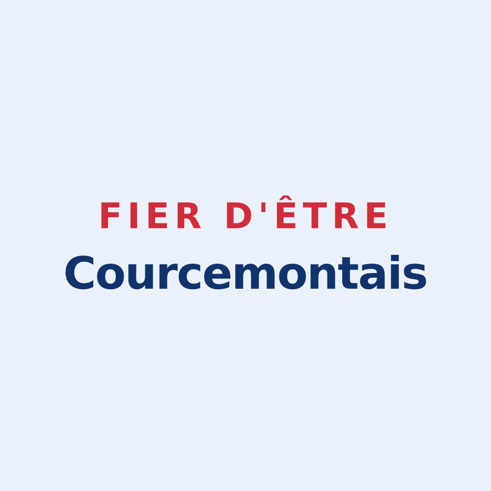 Sticker « Fier d'être Courcemontais » — design pour Courcemont