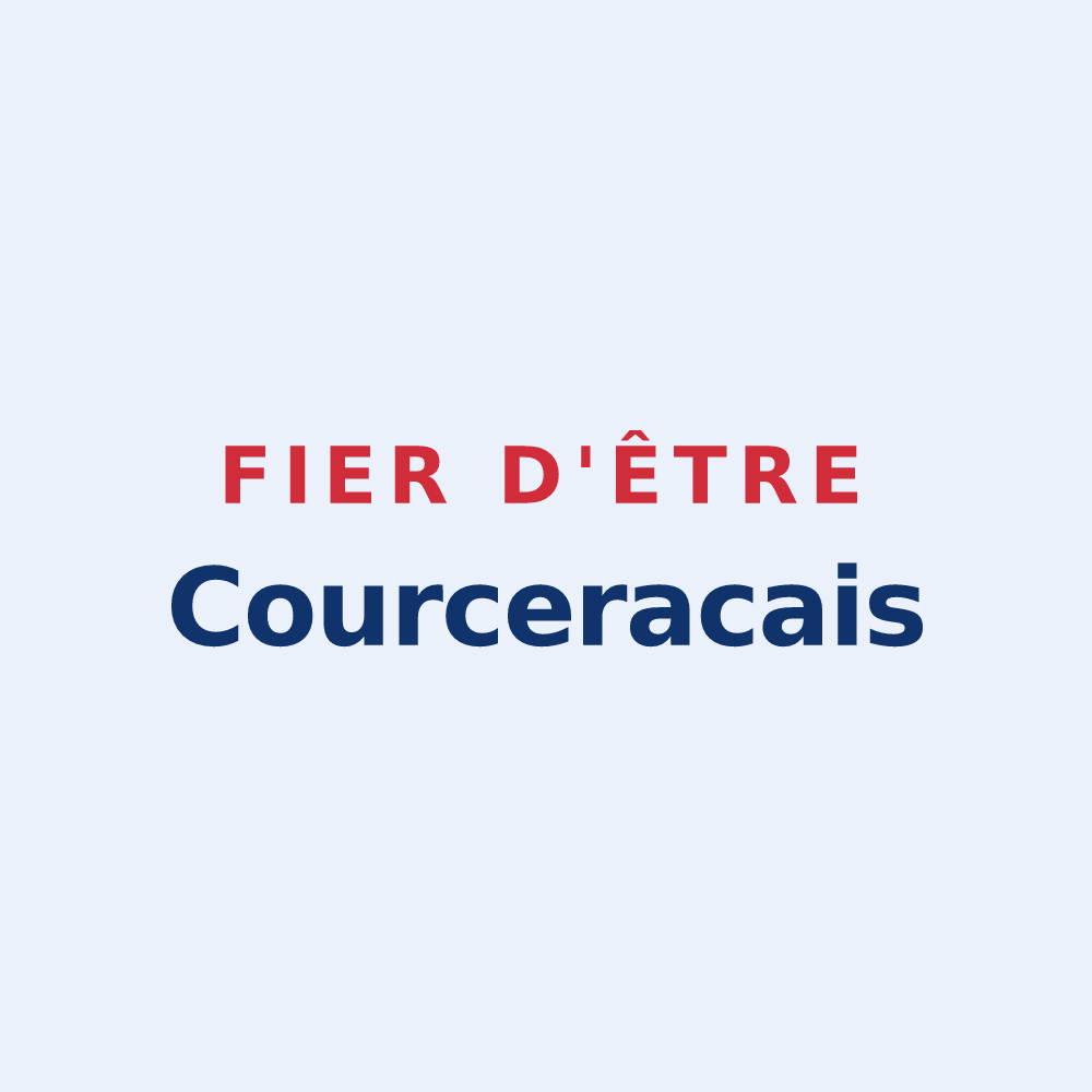 Sticker « Fier d'être Courceracais » — design pour Courcerac