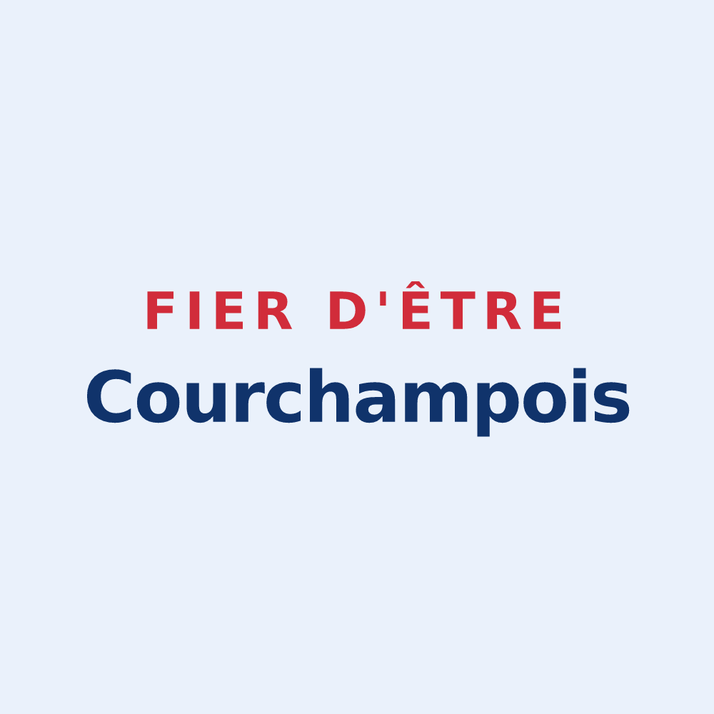 Sticker « Fier d'être Courchampois » — design pour Courchamps