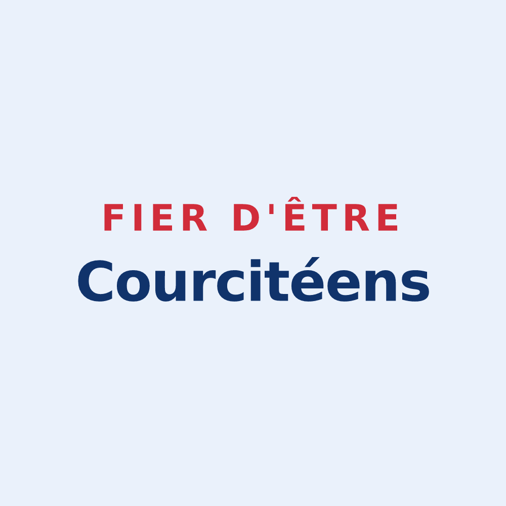 Sticker « Fier d'être Courcitéens » — design pour Courcité