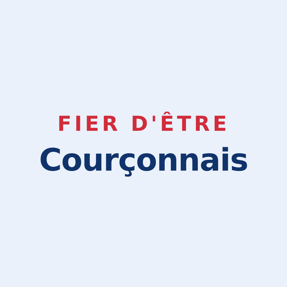 Sticker « Fier d'être Courçonnais » — design pour Courçon