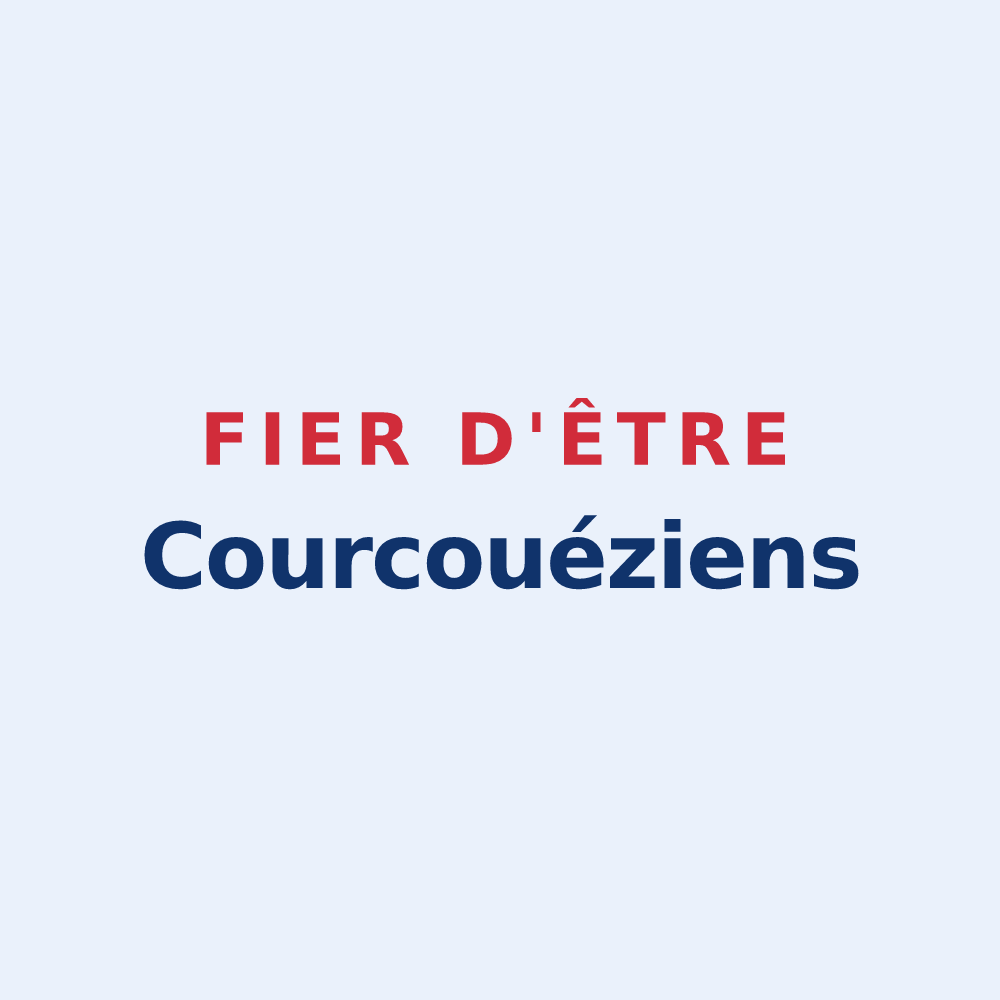 Sticker « Fier d'être Courcouéziens » — design pour Courcoué