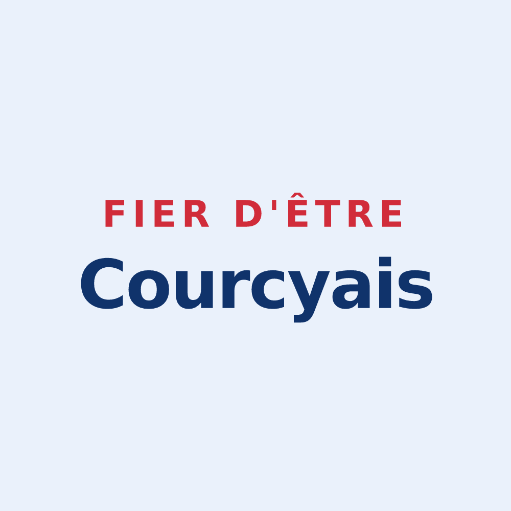 Sticker « Fier d'être Courcyais » — design pour Courcy