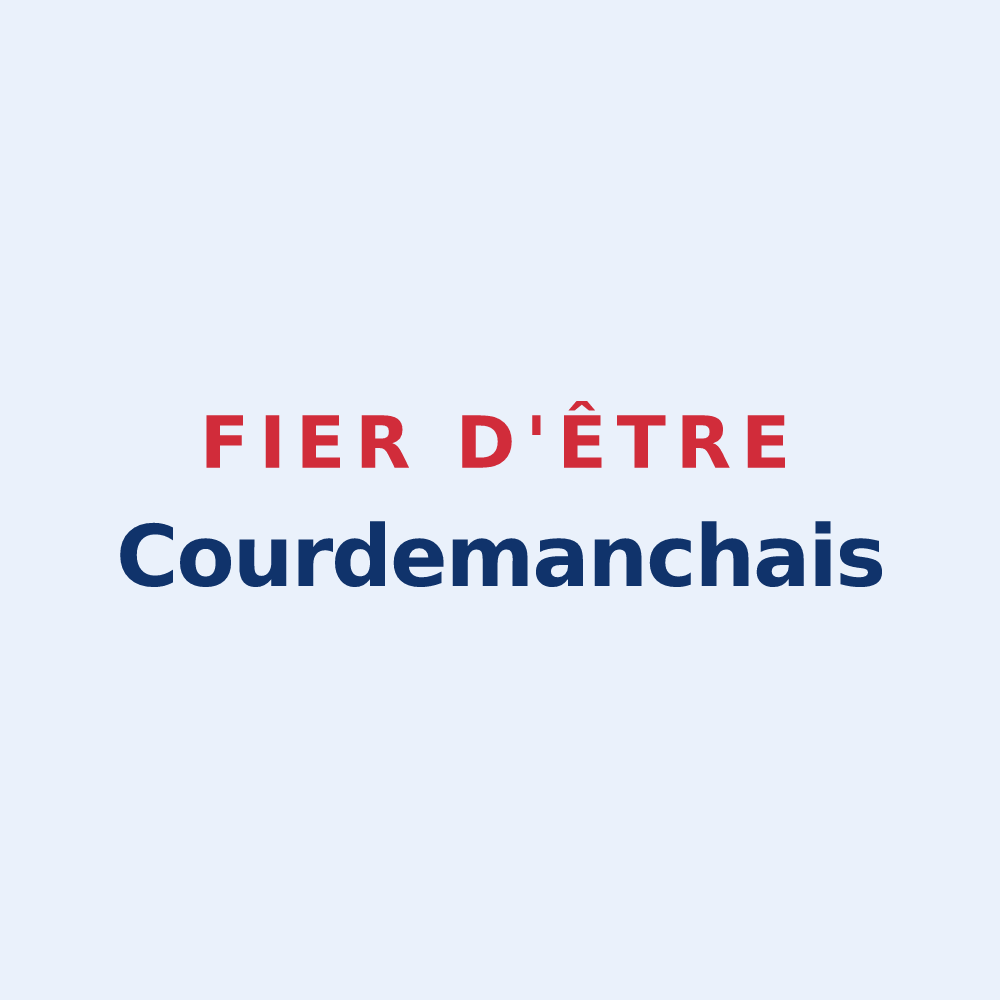 Sticker « Fier d'être Courdemanchais » — design pour Courdemanche