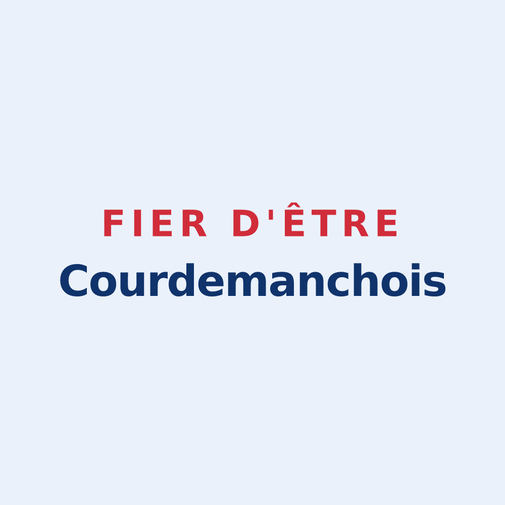 Sticker « Fier d'être Courdemanchois » — design pour Courdemanche