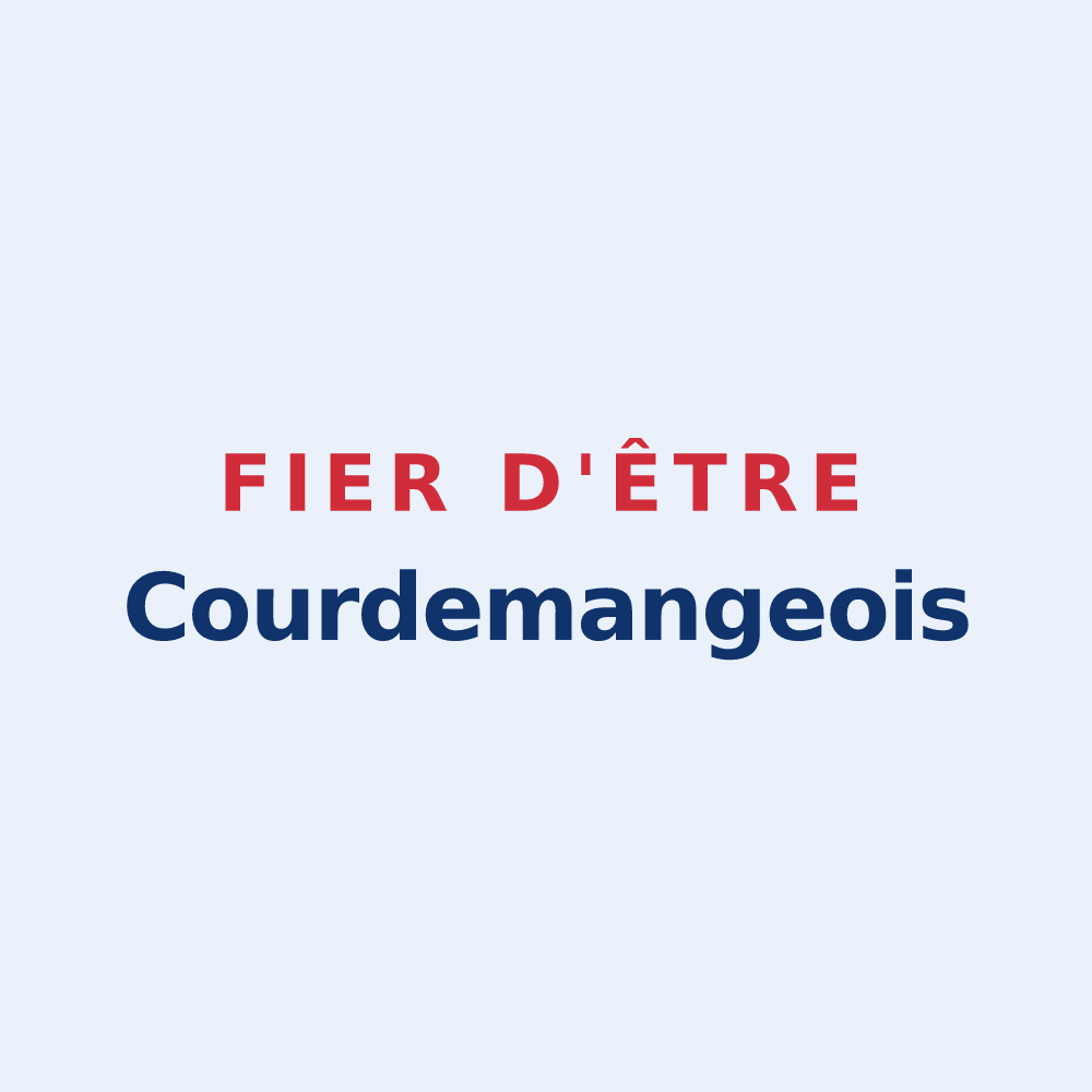Sticker « Fier d'être Courdemangeois » — design pour Courdemanges