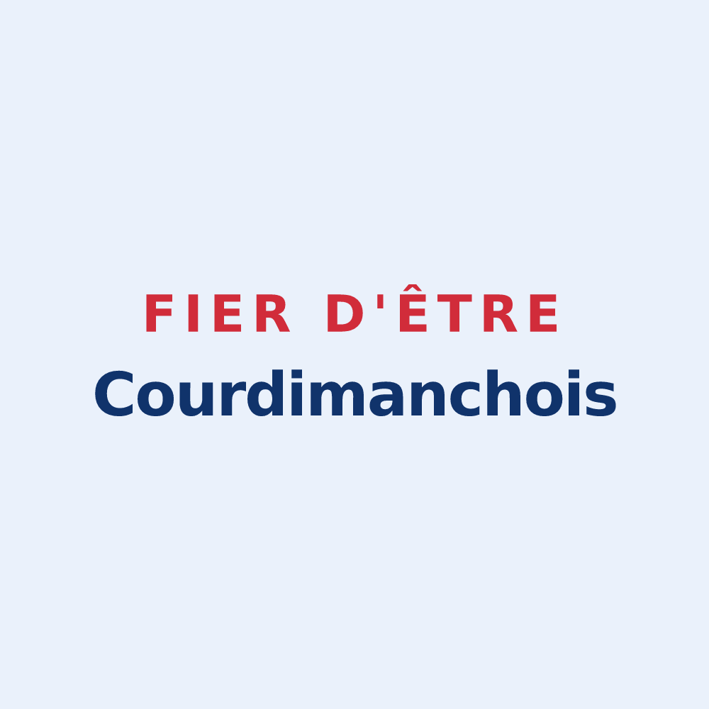 Sticker « Fier d'être Courdimanchois » — design pour Courdimanche