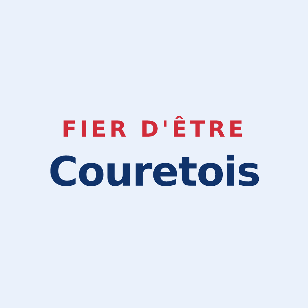 Sticker « Fier d'être Couretois » — design pour Couret
