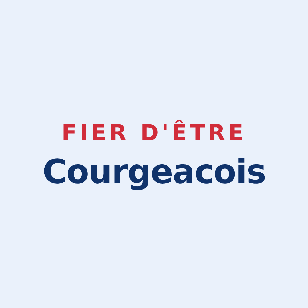 Sticker « Fier d'être Courgeacois » — design pour Courgeac