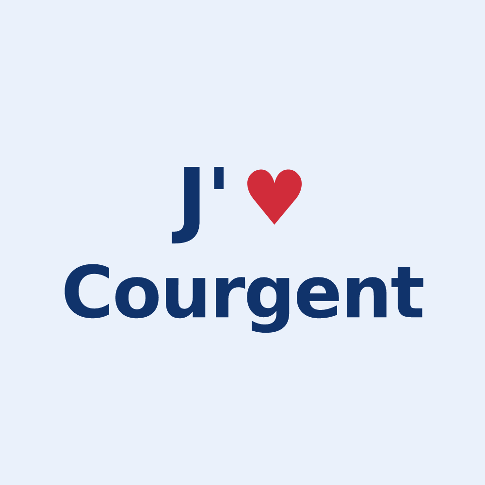 Sticker personnalisé Courgent — design J'aime Courgent