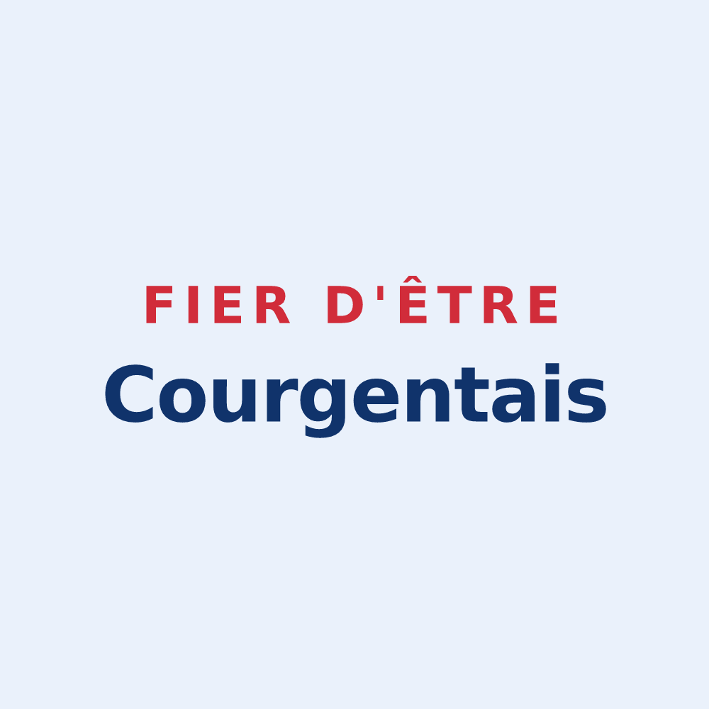 Sticker « Fier d'être Courgentais » — design pour Courgent