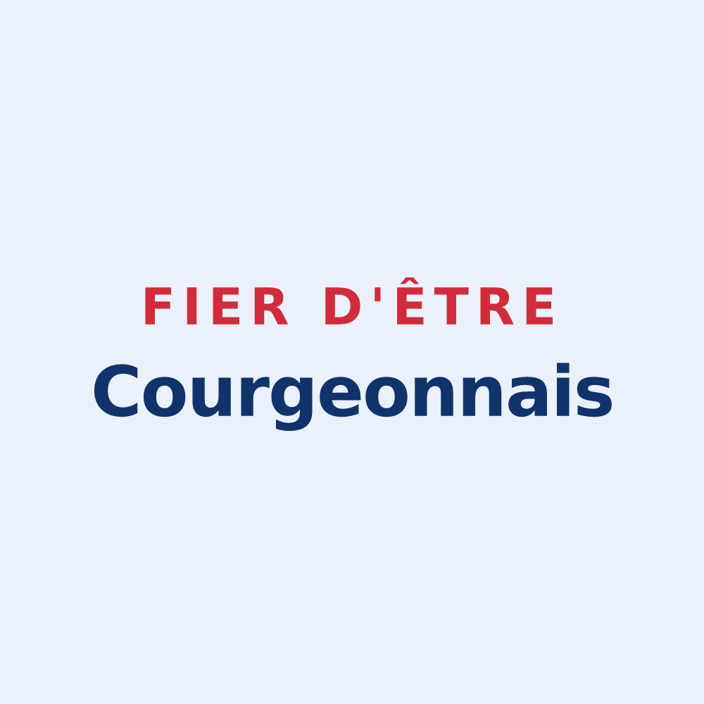 Sticker « Fier d'être Courgeonnais » — design pour Courgeon