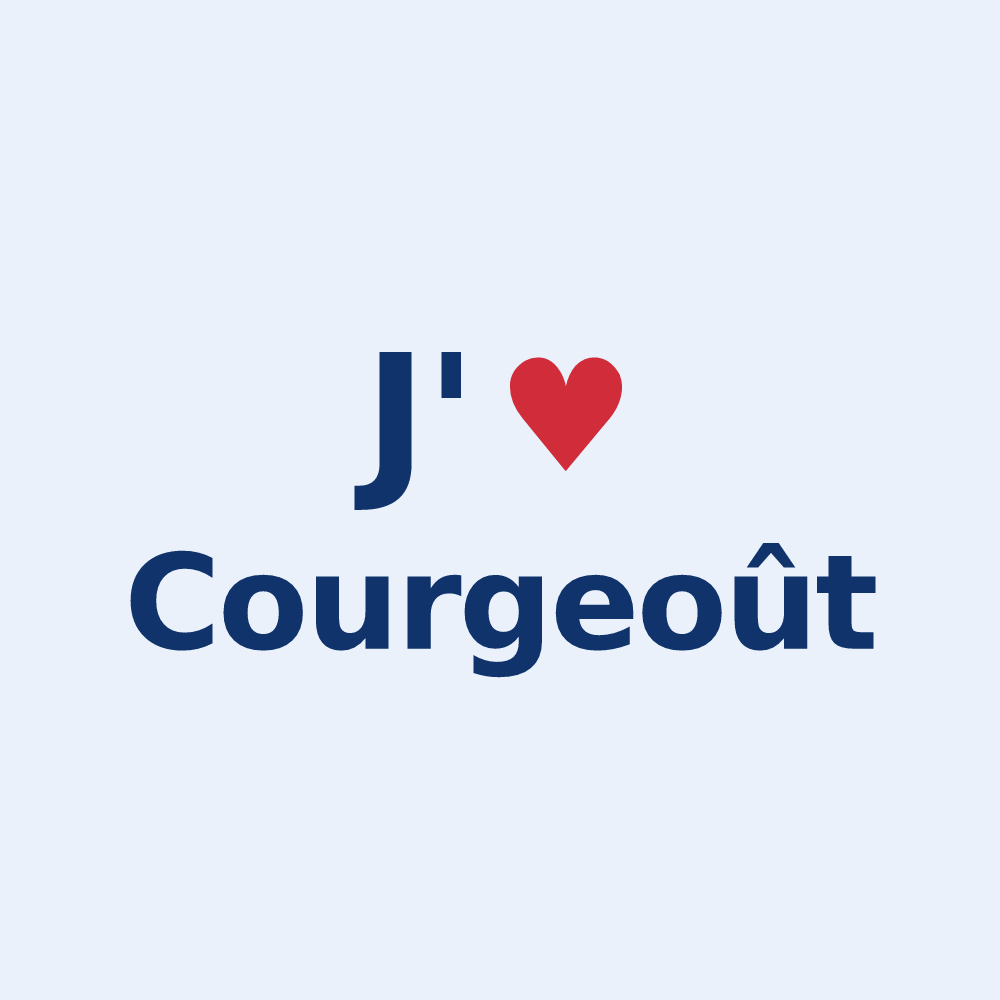 Sticker personnalisé Courgeoût — design J'aime Courgeoût