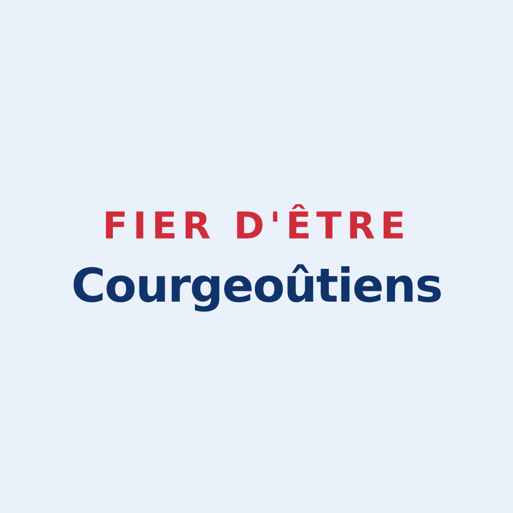 Sticker « Fier d'être Courgeoûtiens » — design pour Courgeoût