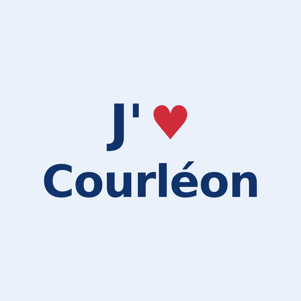 Sticker personnalisé Courléon — design J'aime Courléon