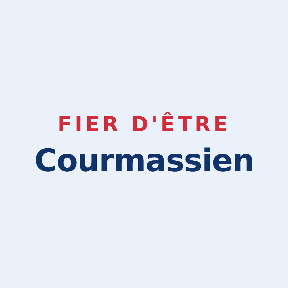 Sticker « Fier d'être Courmassien » — design pour Courmas