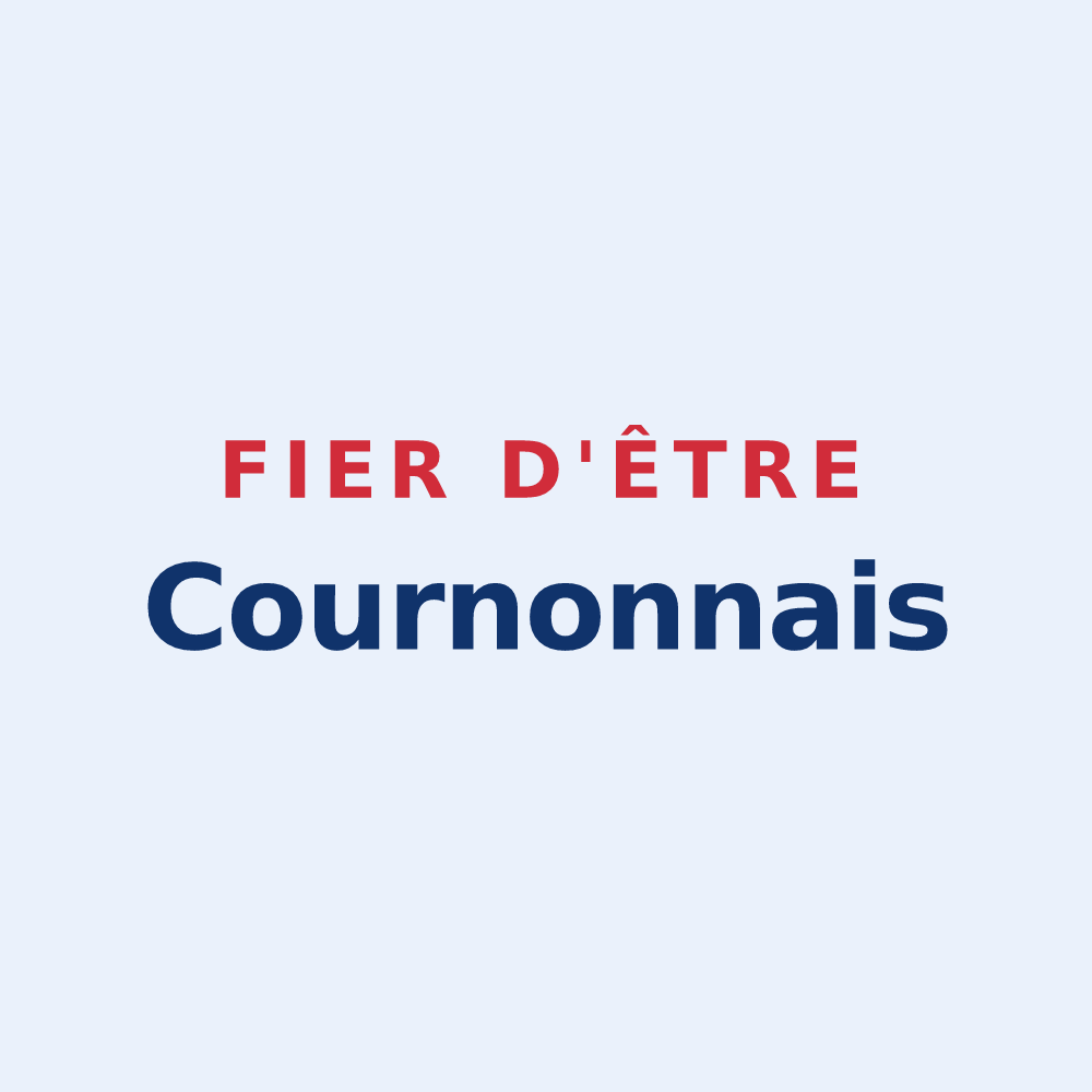 Sticker « Fier d'être Cournonnais » — design pour Cournon-d'Auvergne