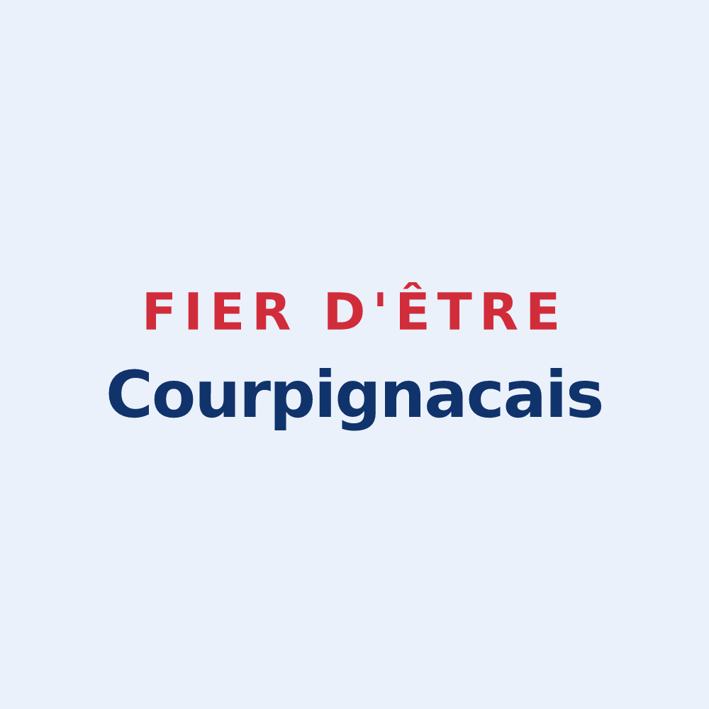 Sticker « Fier d'être Courpignacais » — design pour Courpignac