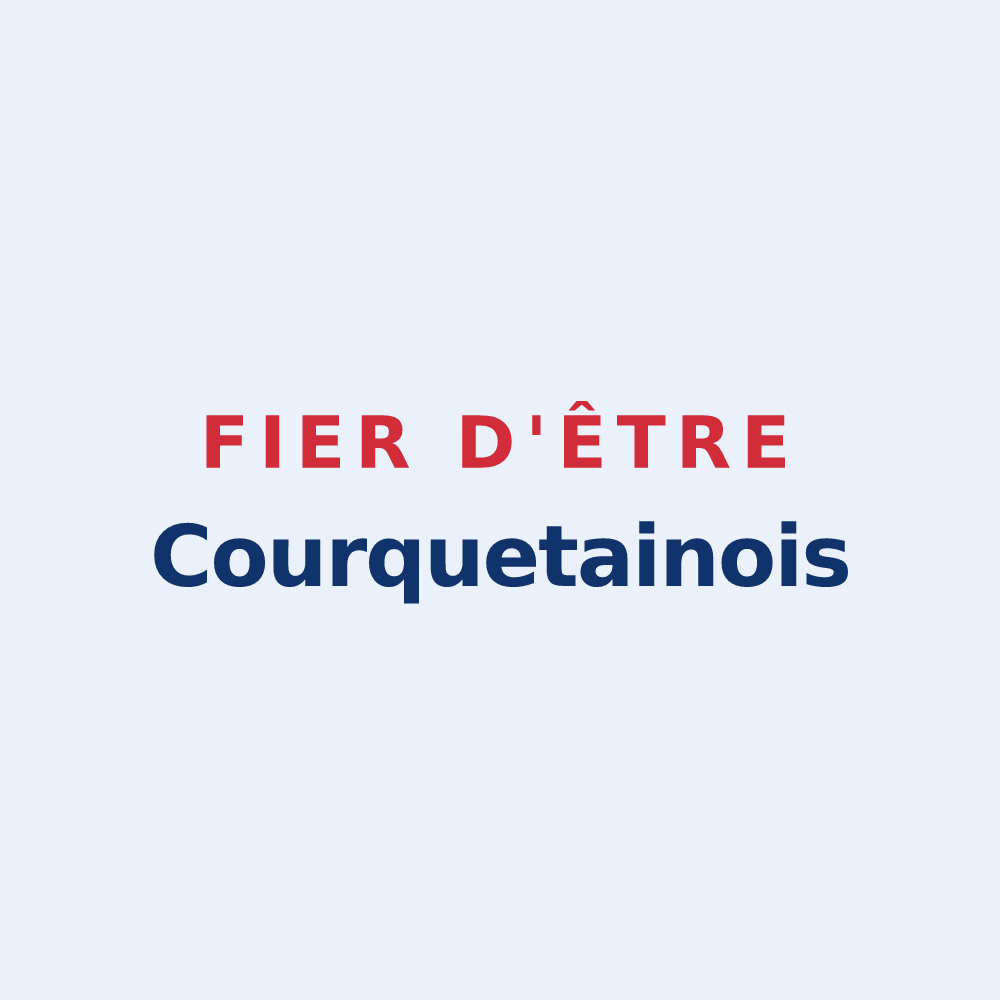 Sticker « Fier d'être Courquetainois » — design pour Courquetaine