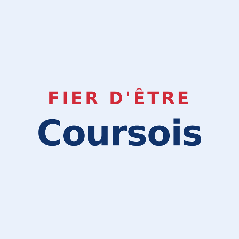 Sticker « Fier d'être Coursois » — design pour Cours