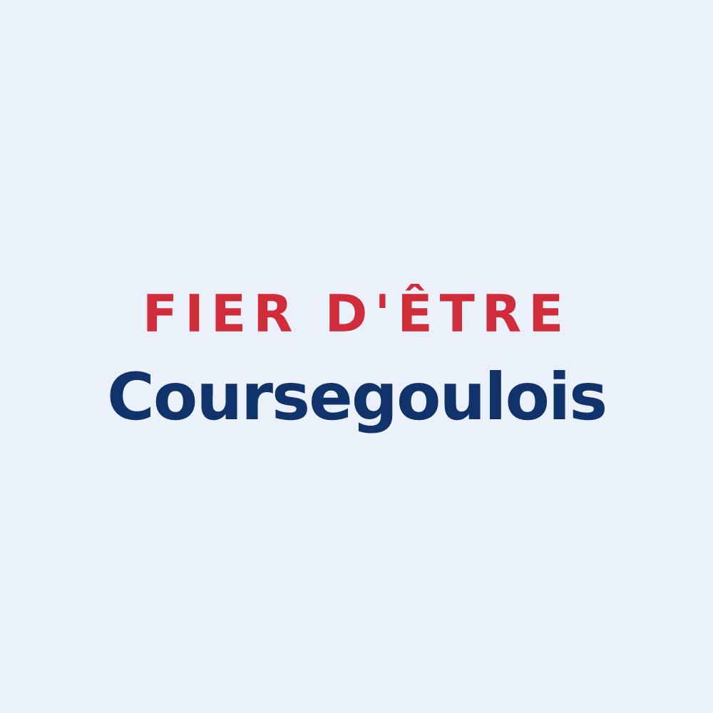 Sticker « Fier d'être Coursegoulois » — design pour Coursegoules