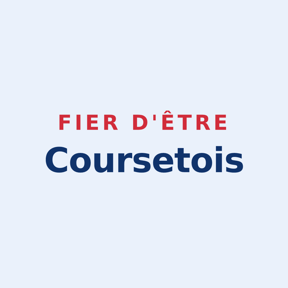 Sticker « Fier d'être Coursetois » — design pour Courset