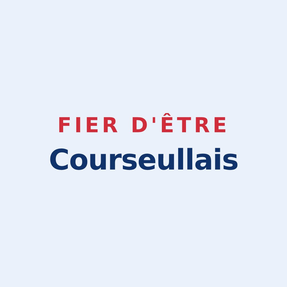 Sticker « Fier d'être Courseullais » — design pour Courseulles-sur-Mer
