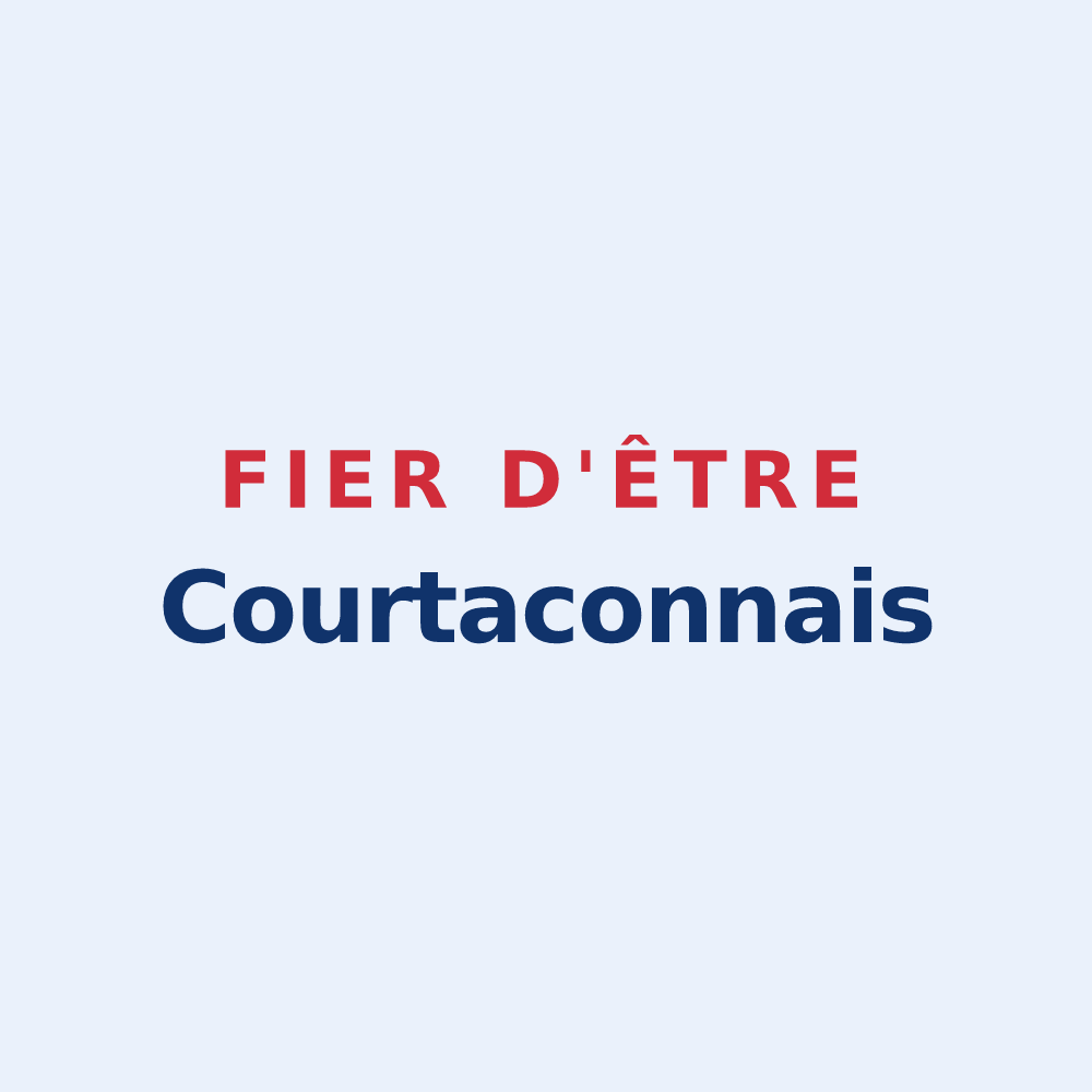 Sticker « Fier d'être Courtaconnais » — design pour Courtacon