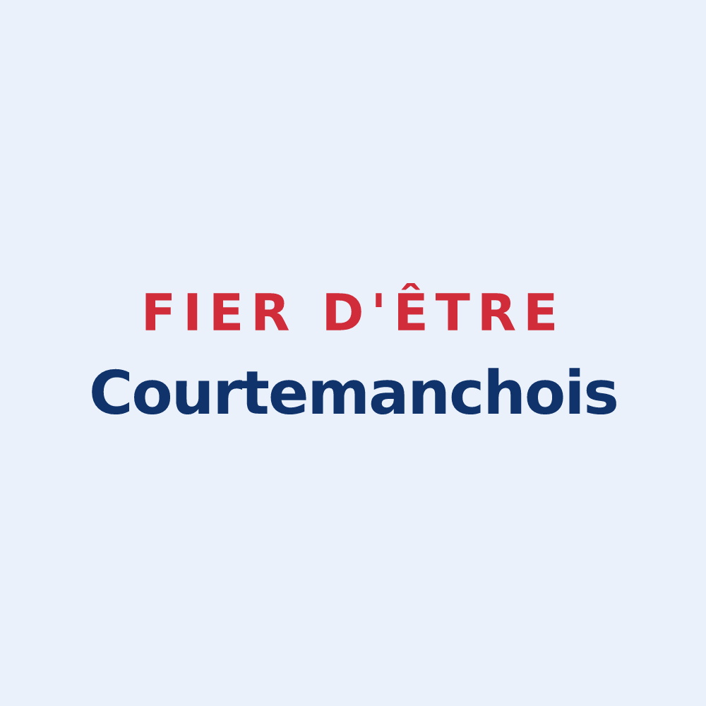 Sticker « Fier d'être Courtemanchois » — design pour Courtemanche
