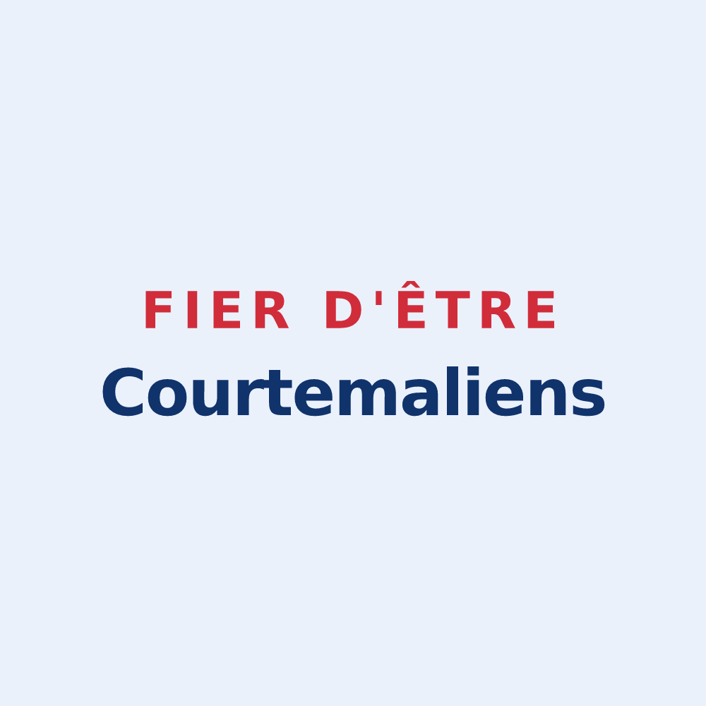 Sticker « Fier d'être Courtemaliens » — design pour Courtemaux