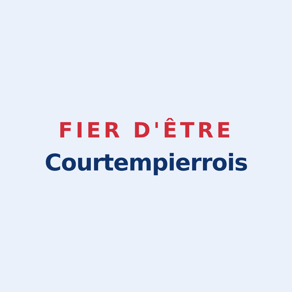 Sticker « Fier d'être Courtempierrois » — design pour Courtempierre