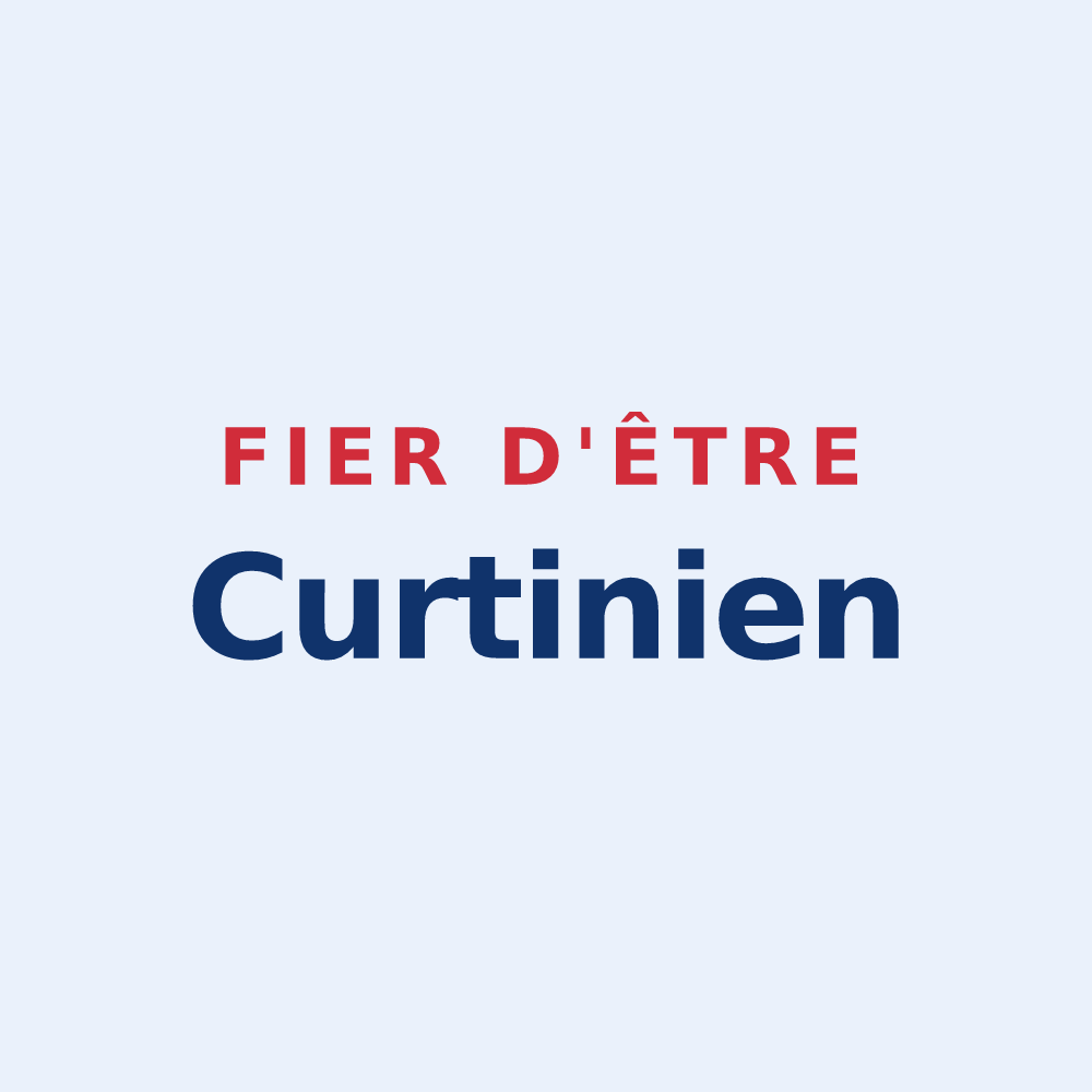 Sticker « Fier d'être Curtinien » — design pour Courtenay